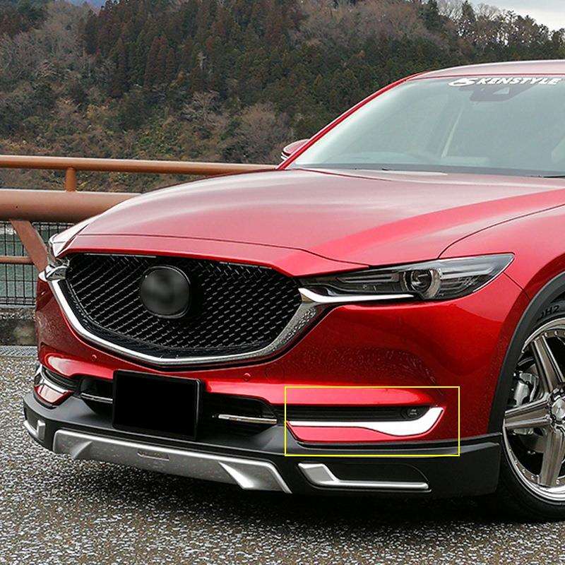适用于马自达17款CX-5 KF系改装前雾灯饰条 新款CX-5专用雾灯眉