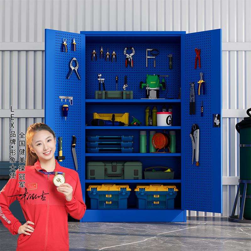 重型五金工具柜加厚铁皮柜收纳柜汽修工厂车间用双开门抽屉工具车