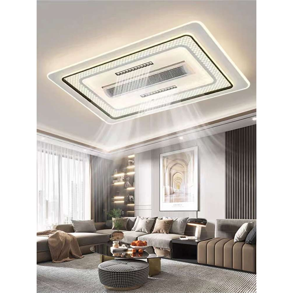 无叶风扇灯2024新款客厅主灯现代简约吊扇吸顶灯卧室过道智能护眼