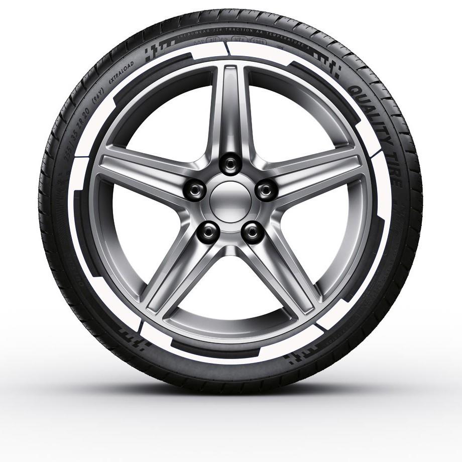 20条一套轮胎装饰改装贴轮胎字母贴适应19寸轮胎亚马逊轮胎贴