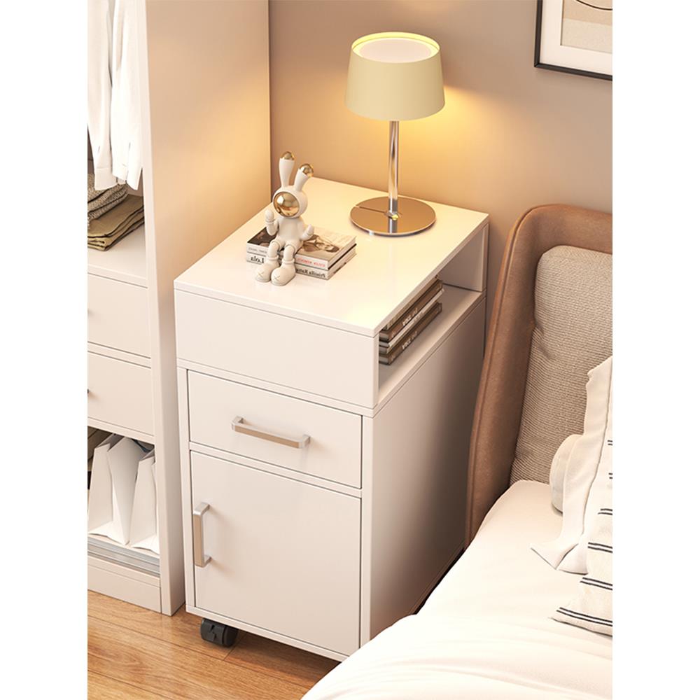 可移动床头柜简约现代超窄卧室夹缝置物架床边柜小型储物床边柜子