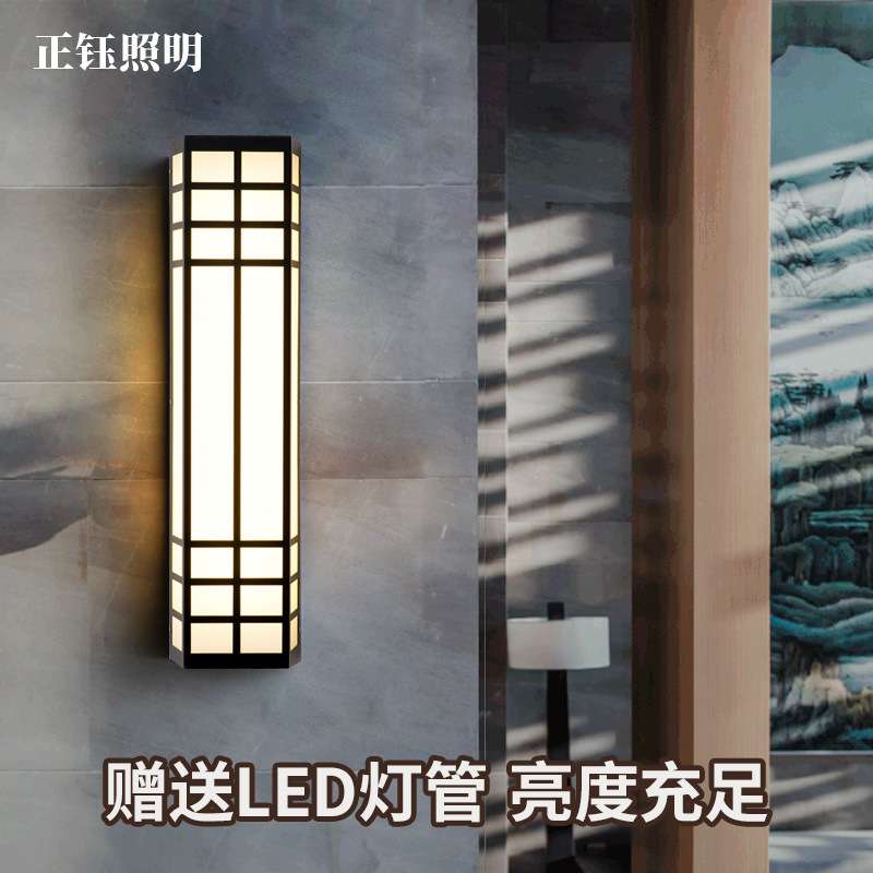 简约铁艺户外壁灯室外墙大门灯凉亭中山门柱壁灯新中式防水庭院灯