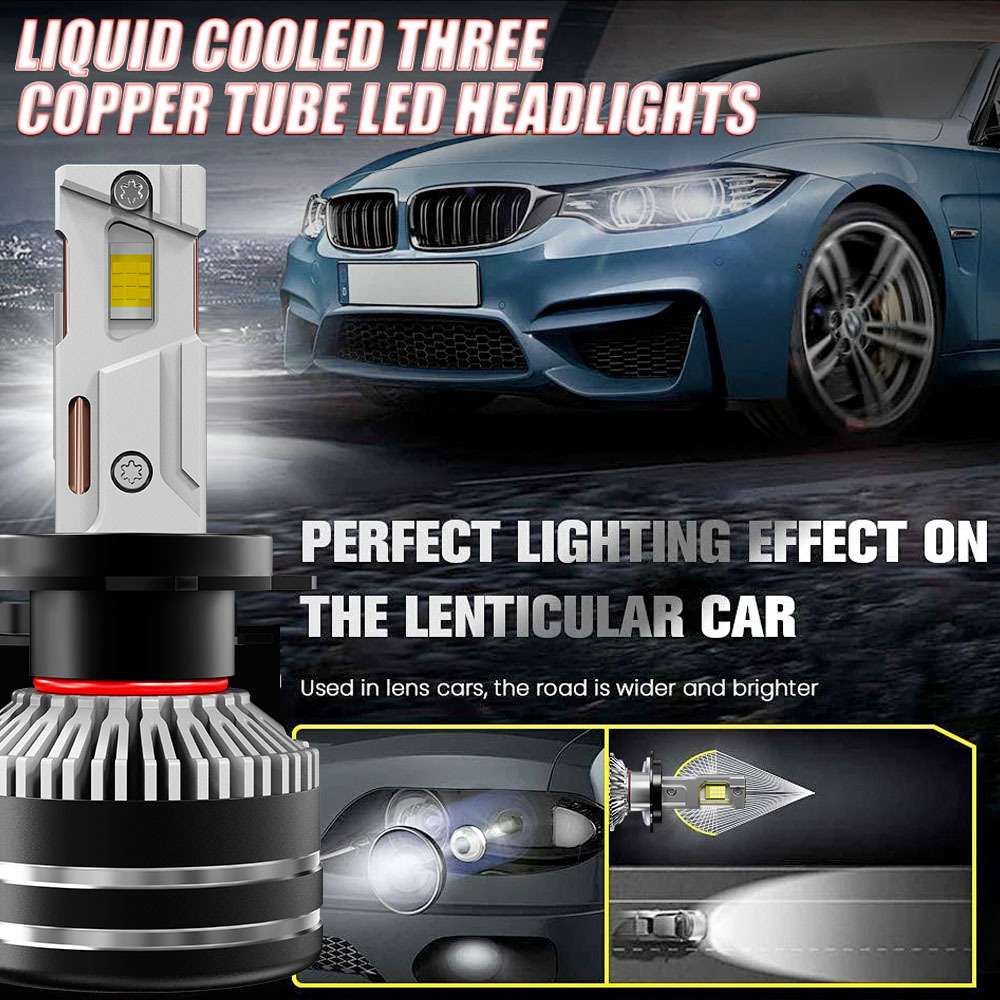 星盛源X20双铜管大功率汽车led大灯雾灯H7H11H19005H4前照灯外贸