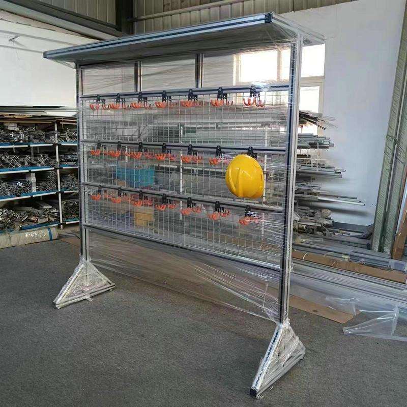 青岛铝型材厂家4040铝型材安全帽架安全帽存放架支架 规格定 做