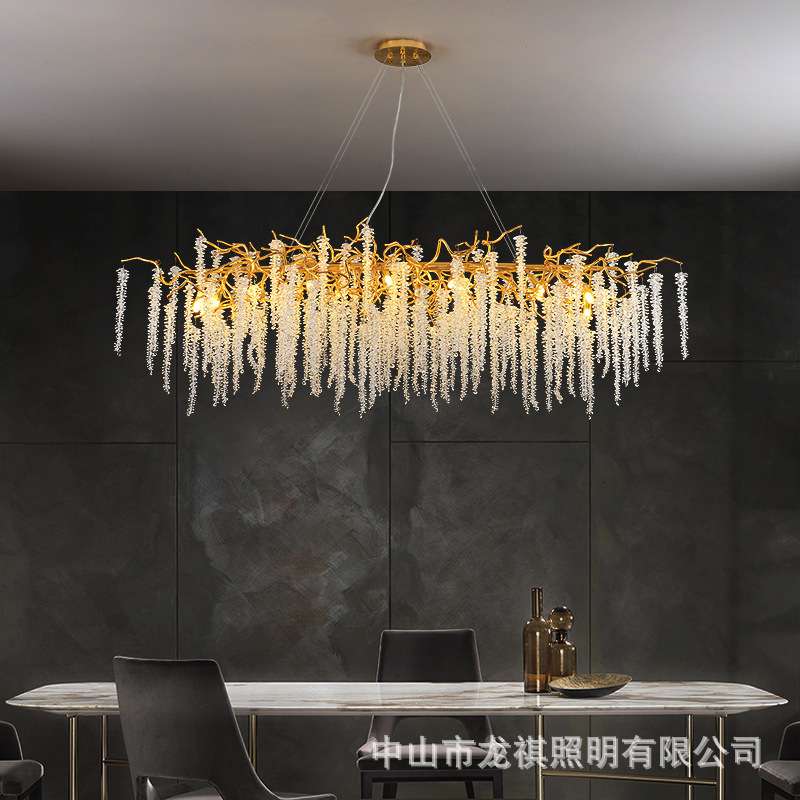 中古风法式复古吊灯卧室客厅主灯新中式美式简约书房餐厅吸顶灯具