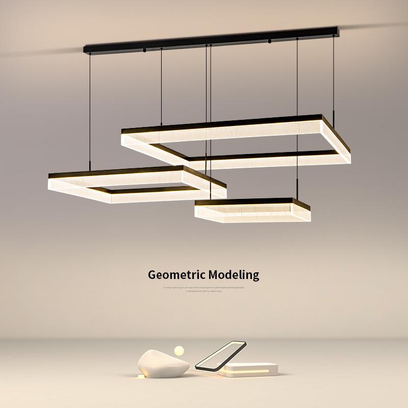 2025年新款极简客厅吊灯卧室书房灯现代简约方形北欧大厅护眼主灯