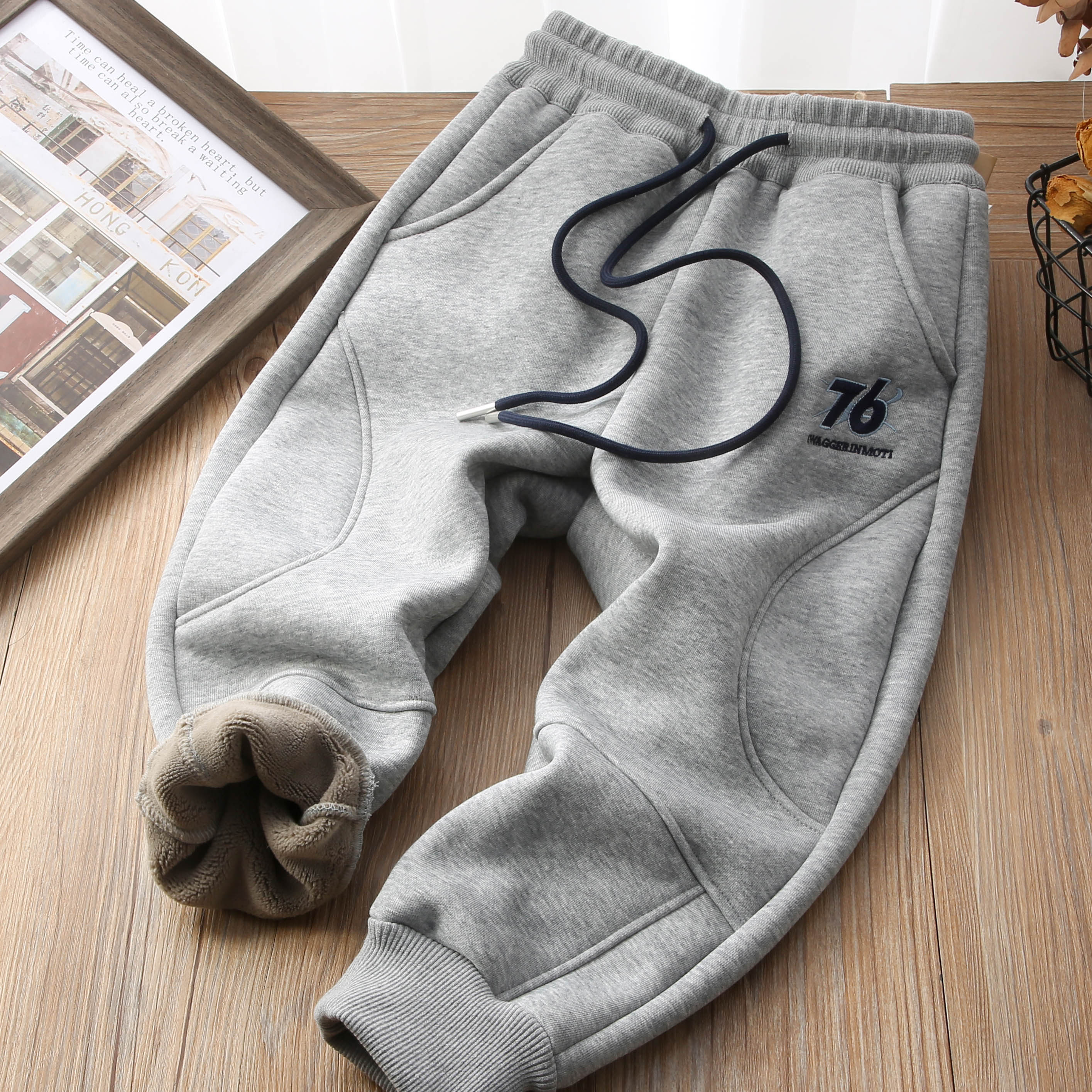 加绒加厚儿童运动裤男童束脚卫裤保暖休闲裤多色-LY25632,童装/婴儿装/亲子装,儿童运动裤,淘宝优惠券,粉丝福利购,淘宝优惠卷