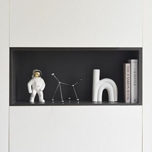 意式现代极简风客厅玄关家居装饰品摆件陶瓷花瓶高级感样板间摆设