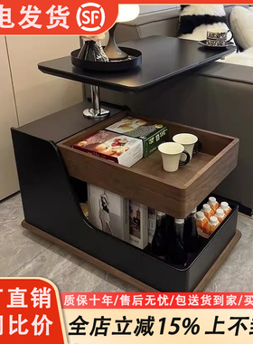 现代可升降茶几客厅家用沙发边柜小户型简约小推车茶台沙发边几