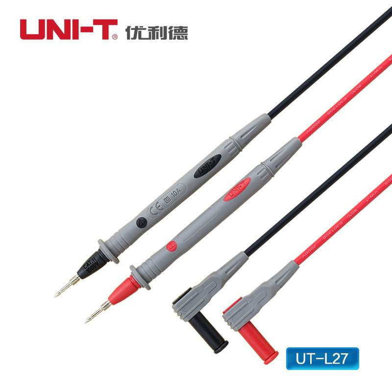 优利德 UTL27万用表表笔线 特尖表笔 笔尖带螺纹M4(原UTL23）