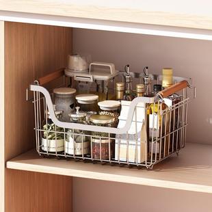 304不锈钢收纳筐厨房储物篮多层可叠加金属网篮蔬菜水果杂物收纳