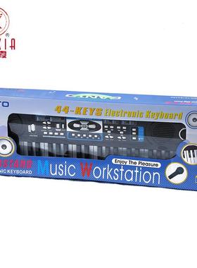 厂家44KEY键多功能电子琴儿童玩具弹拨类乐器初学者练习演奏