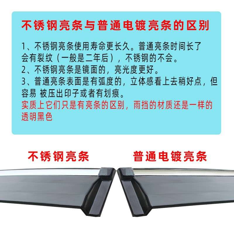 汽车晴雨挡专用哈弗M6/M6PLUS防雨用品挡雨条长城改装雨眉代
