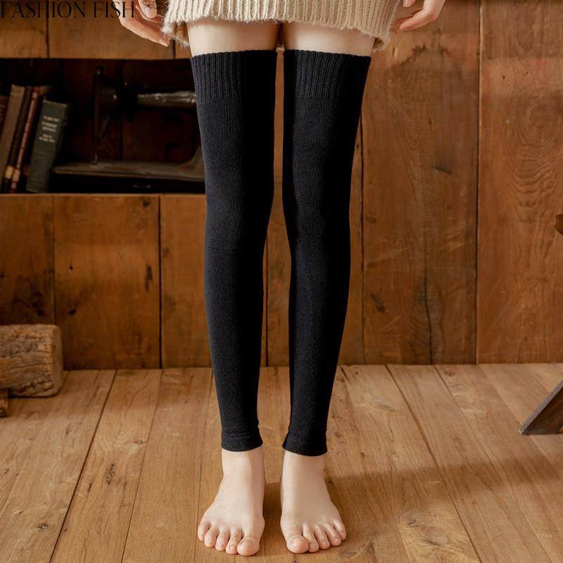极速护腿袜套女过膝加厚秋冬季长筒袜护膝M加长日系保暖防老寒腿