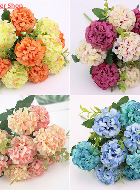 极速1pcsc 10 flower head peony fake flowers  luxury bouquet