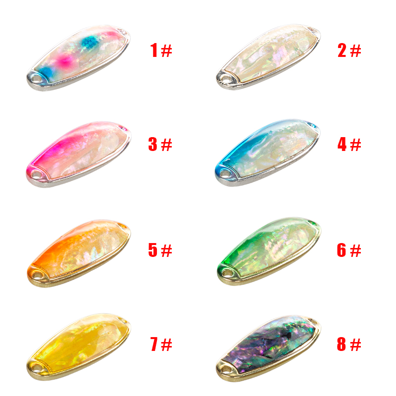 极速2-3-i4-5g彩色贝壳路亚马口鳟鱼天猪行空亮片