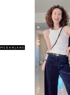 极速抖音【妞姐专属】2023时尚显瘦灯芯绒裤子百搭裤外V穿 52098