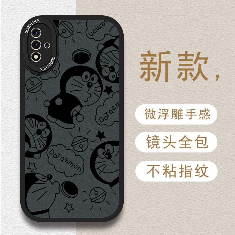 适用OPPOA93s手机壳A93全包PFGM00磨砂A95卡通A92s超薄A91软壳机器猫新款耐脏PCPM00个性保护套防摔高级感潮s