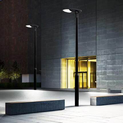 户外LED太阳能庭院灯草坪灯柱头灯花园公园庭院灯一体化太阳能