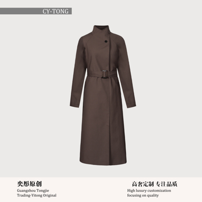 【彤姐原创】气质显瘦修身收腰时尚轻奢休闲风衣LZD25246