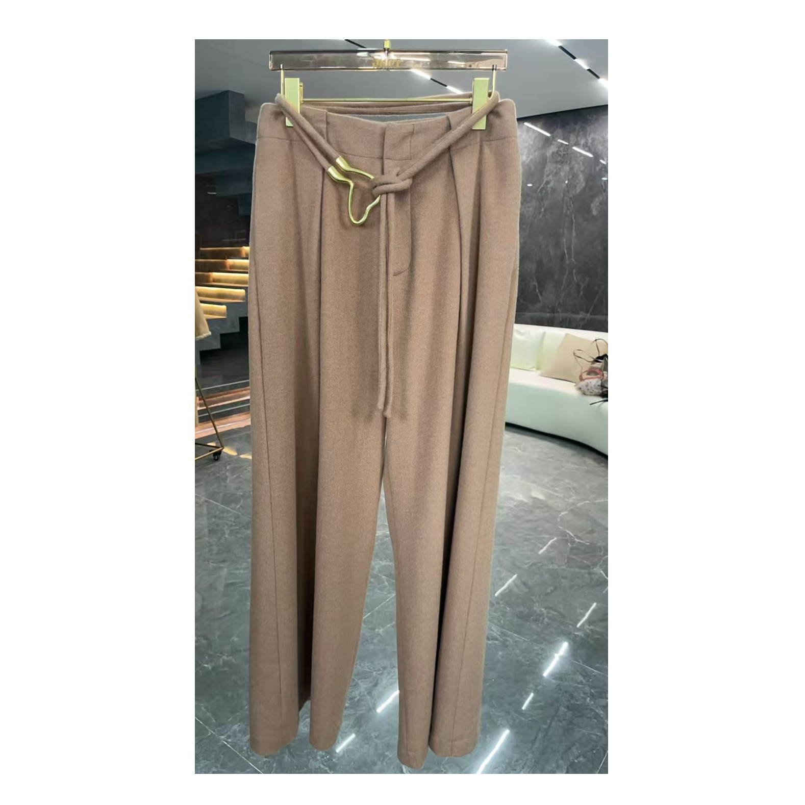 【彤姐原创】修身优雅气质显瘦时尚轻奢裤子高腰阔腿裤宽松W25D84