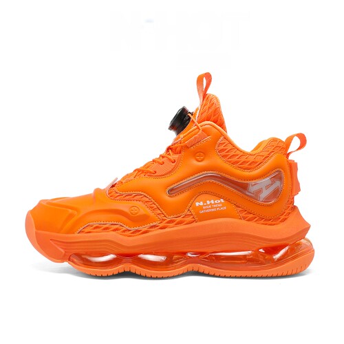 橙色男女休闲运动鞋春秋冬季