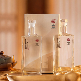 青岛栈桥50度板栗清香纯粮500ml整箱6瓶礼盒装白酒传统工艺固态酿