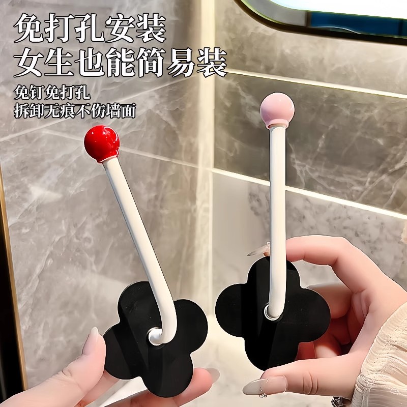 发箍发绳卫生间发圈收纳架墙上新款壁挂首饰发饰发夹皮筋头绳挂钩