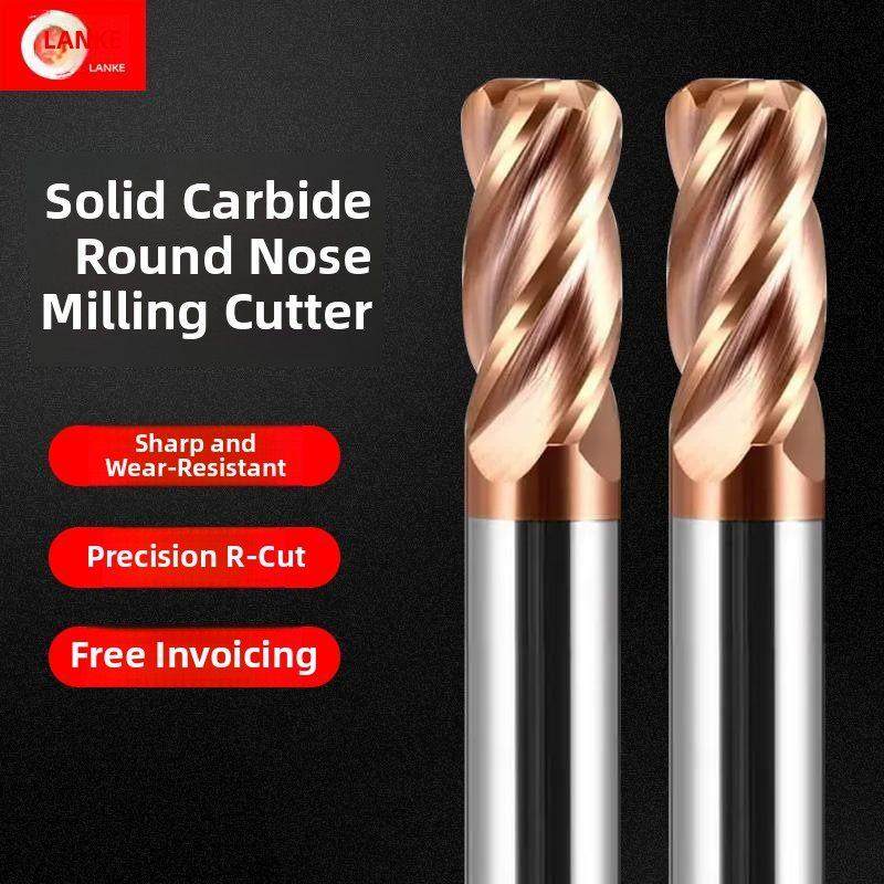 58度钨钢铣刀4刃圆鼻刀四刃涂层钢件专用加长立铣刀数控CNC锣刀,3C数码配件,USB多功能数码宝,淘宝优惠券,粉丝福利购,淘宝优惠卷