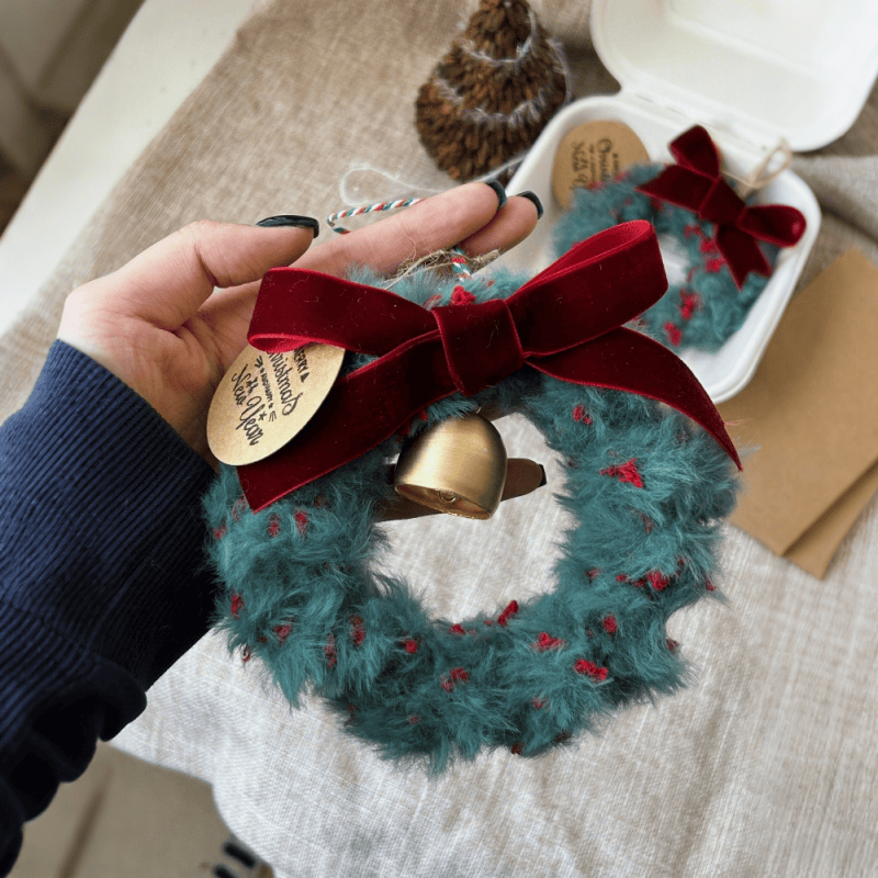 【谁懂啊！韩系氛围感圣诞花环】