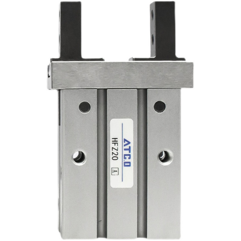 亚德客型气动手指气缸HFKL10/16/20/25/N/F加长导轨底部安装通孔