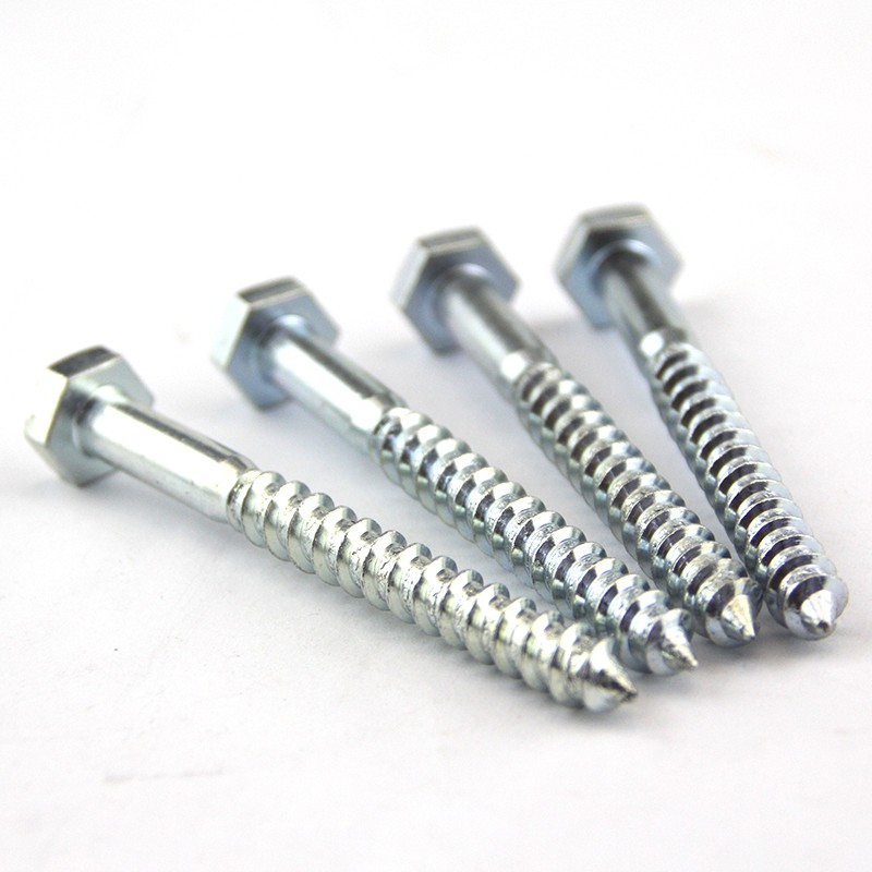 镀锌六角头木螺丝外六角自攻钉六v角木螺钉外六自攻螺丝M6M8M10M1