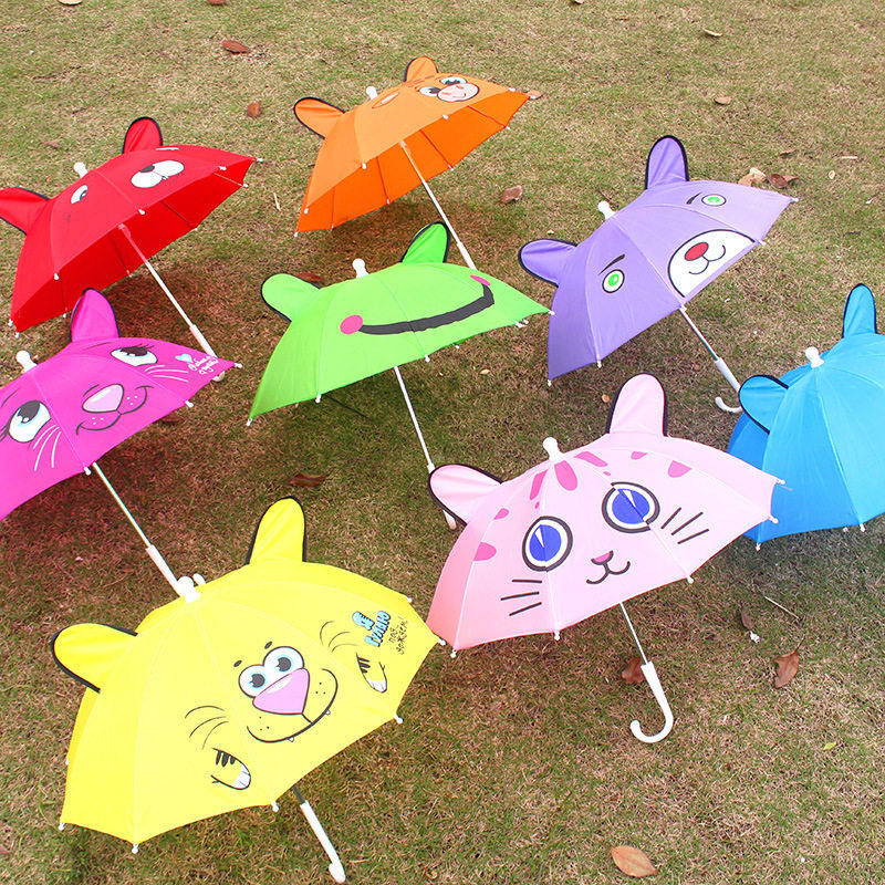幼儿园可爱儿童雨伞恐龙耳朵道具玩具伞迷你小号1-3岁宝宝伞遮阳