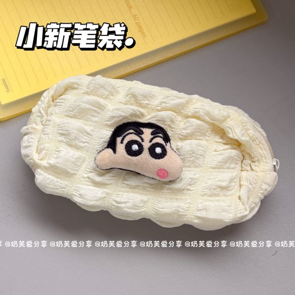 ins简约笔袋高中生新泡芙袋化妆收纳小学生文具笔袋