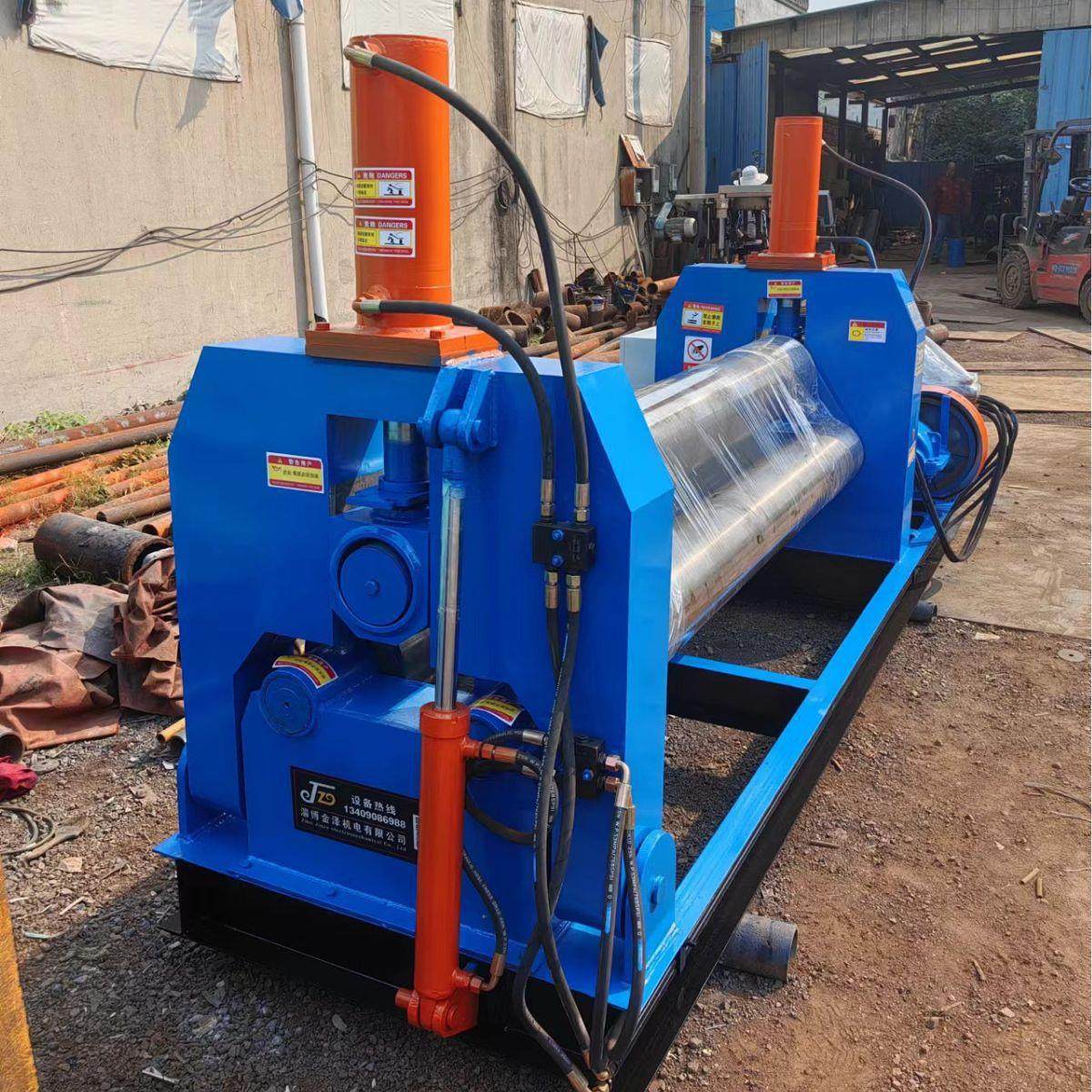 液压卷板机16*2500电动卷圆机钢板滚圆机配件电机减速机优惠购制