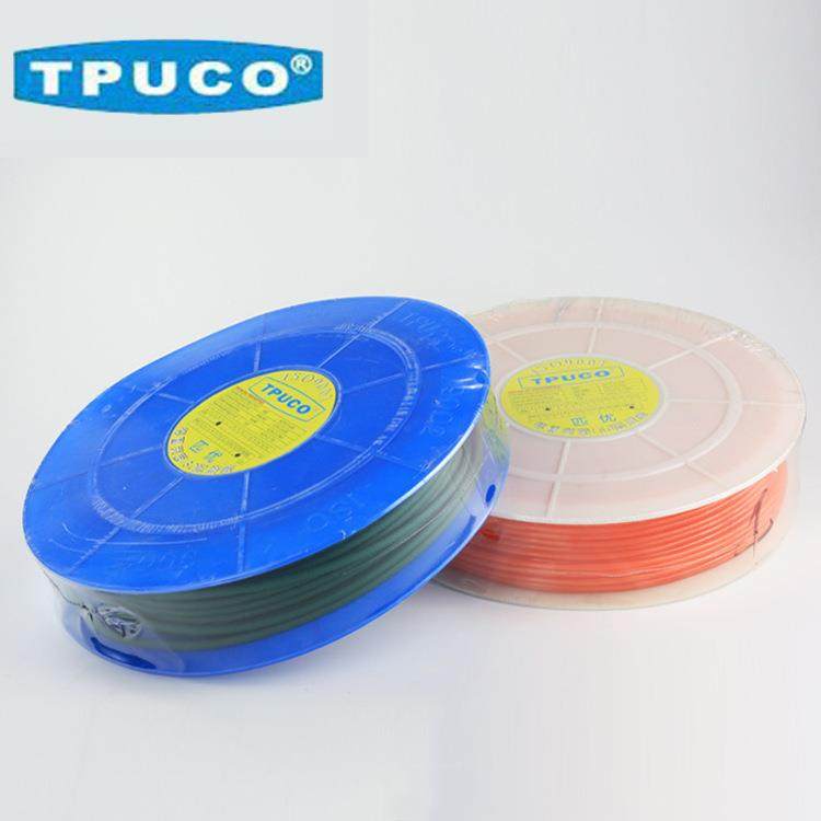 7X100M TPUCO/匹优 台湾品牌 聚氨酯光面橙色 PU圆带 现货销售