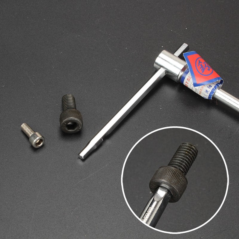 釰 平头加长内六角扳手4mm5mm6mm公制 福冈工具 内六方 3合一