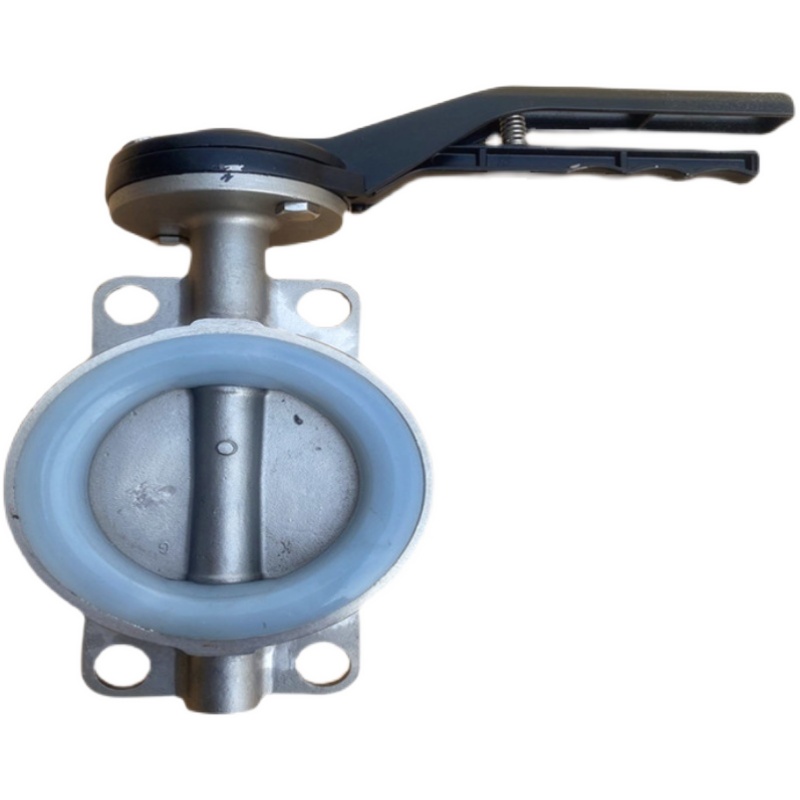 不锈钢对夹式蝶阀D71X-16P手动鸭嘴阀门 手柄蝶阀DN50 65 80 100