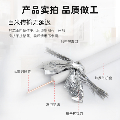 有线电视线信号线SYWV75-5闭路高清数字线同轴电缆线卫星连接线
