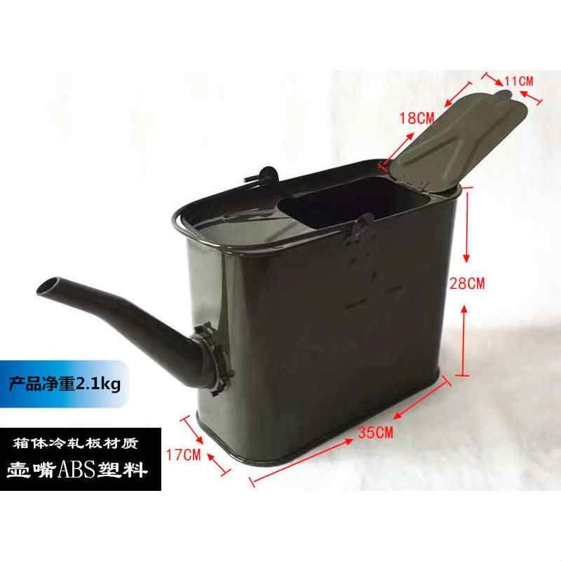 加厚长嘴汽油桶手提加油桶铁桶便携式柴油壶注水桶14L15升转换桶