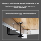 桌面洞洞板桌夹架免打孔置物架谷子展示架学生书桌立式 收纳架配件