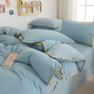 纯棉被套单件100全棉被罩1米5宿舍150x200单人200x230双人220x240