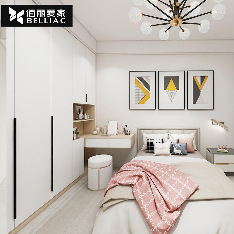 佰丽爱家进口爱格板全屋定制大衣柜卧室家用推拉门开门家具定制