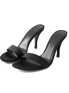 【21日19点周年庆】FILGood一字带凉鞋凉拖黑色细高跟FG03SH01