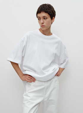 FILGood 100%棉宽松T恤 落肩版型 无性别款 男女同款FG04T01