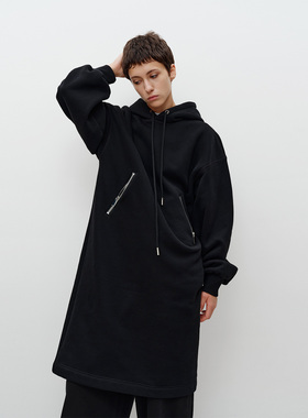 FILGood卫衣连衣裙 袖口隐形口袋 面料轻薄加绒且不厚重FG02HD01