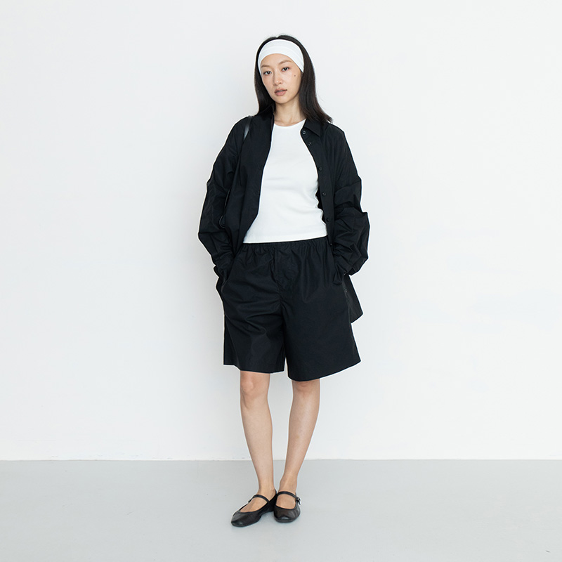 FILGood新品黑色宽松衬衫