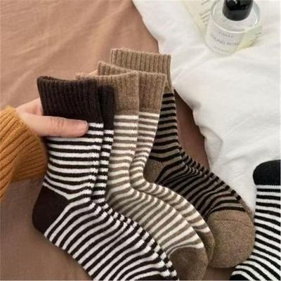 秋冬款加绒厚儿童袜子高筒