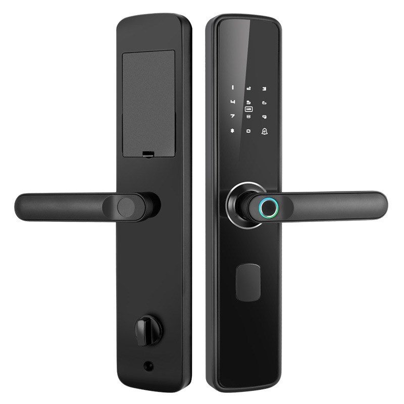 智能锁半自动一握开防盗大门锁进户门入户大门家用电子密码指纹锁