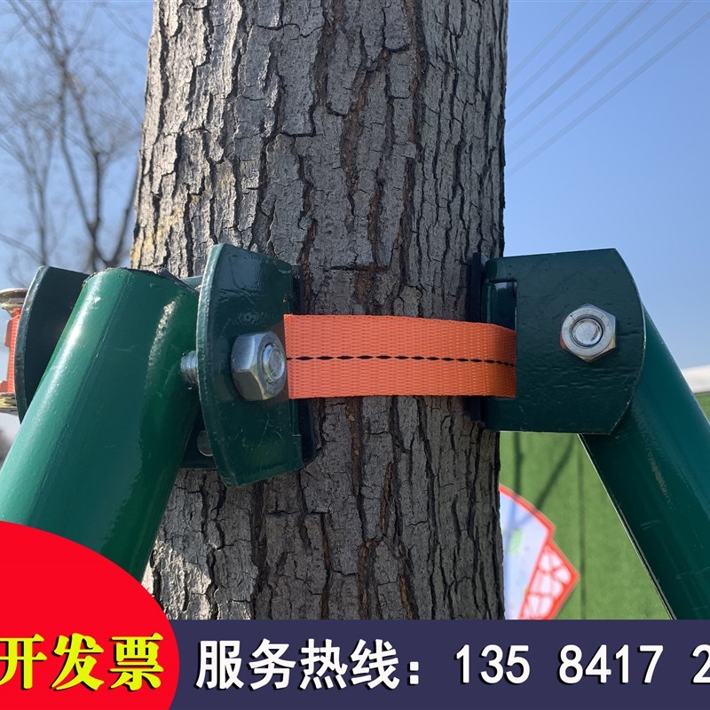 树木支撑杆d大树固定器铁抱箍绿化行道树苗木支撑架镀锌钢管烤漆
